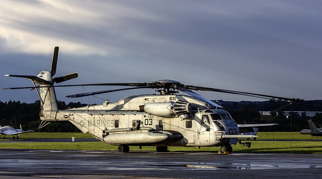 Sikorsky CH-53E Super Stallion heavy-lift helicopter on the tarmac